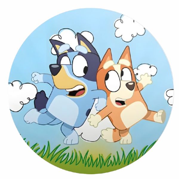 Painel Tecido Redondo Bluey
